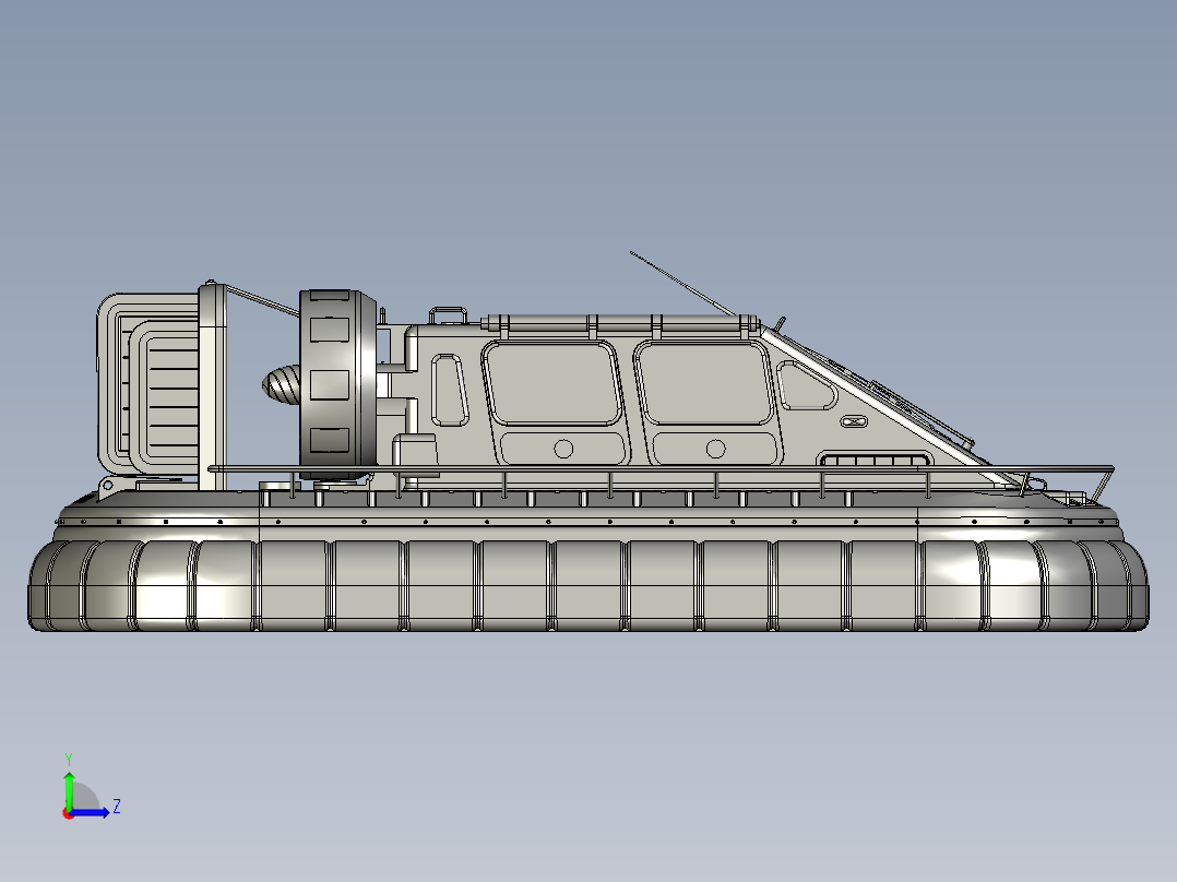 HR 3000气垫船左视图