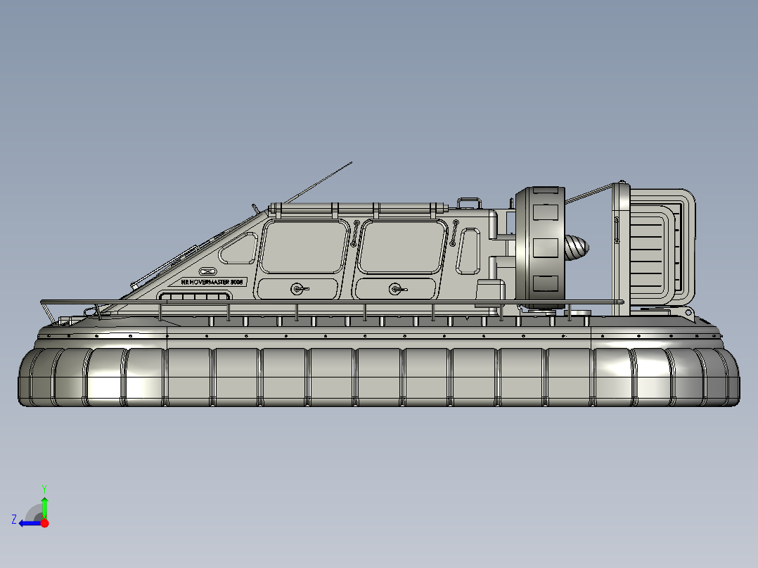 HR 3000气垫船右视图