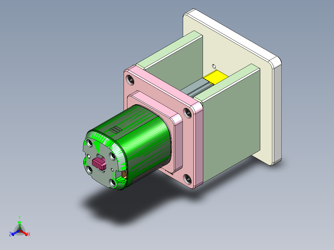 小型加湿器金属外壳钻孔CNC治具模型正等轴测图