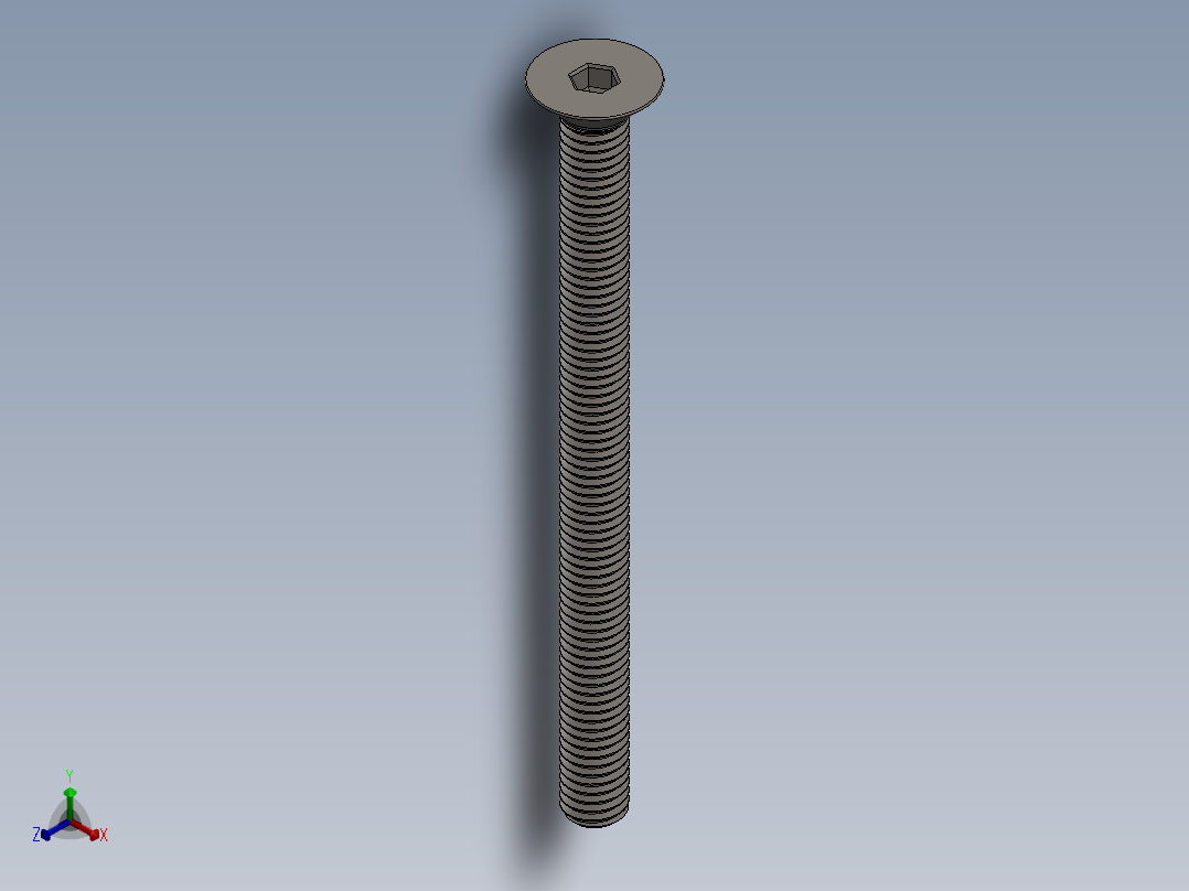 Screw_ISO_10642_M5x65_A2.SLDPRT正等轴测图