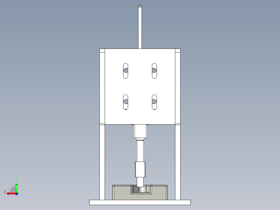 控制器组装压线治具后视图