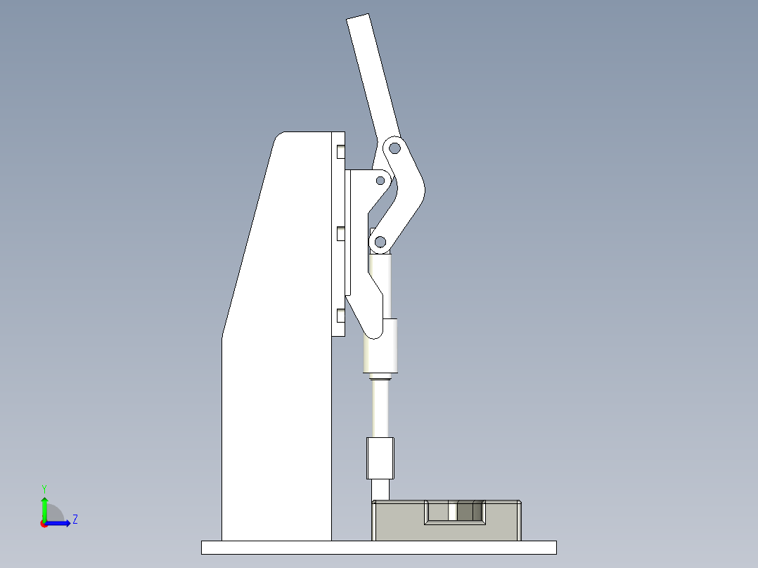 控制器组装压线治具左视图