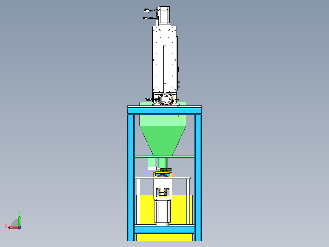 莲藕去皮切片机后视图