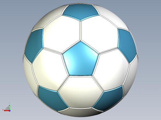 FreeCAD 中的足球后视缩略图