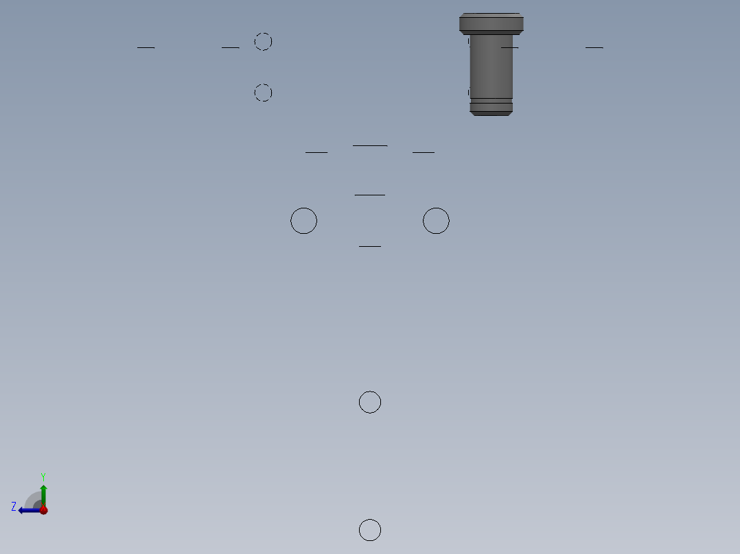 基于连杆机构的气动夹紧机构右视图