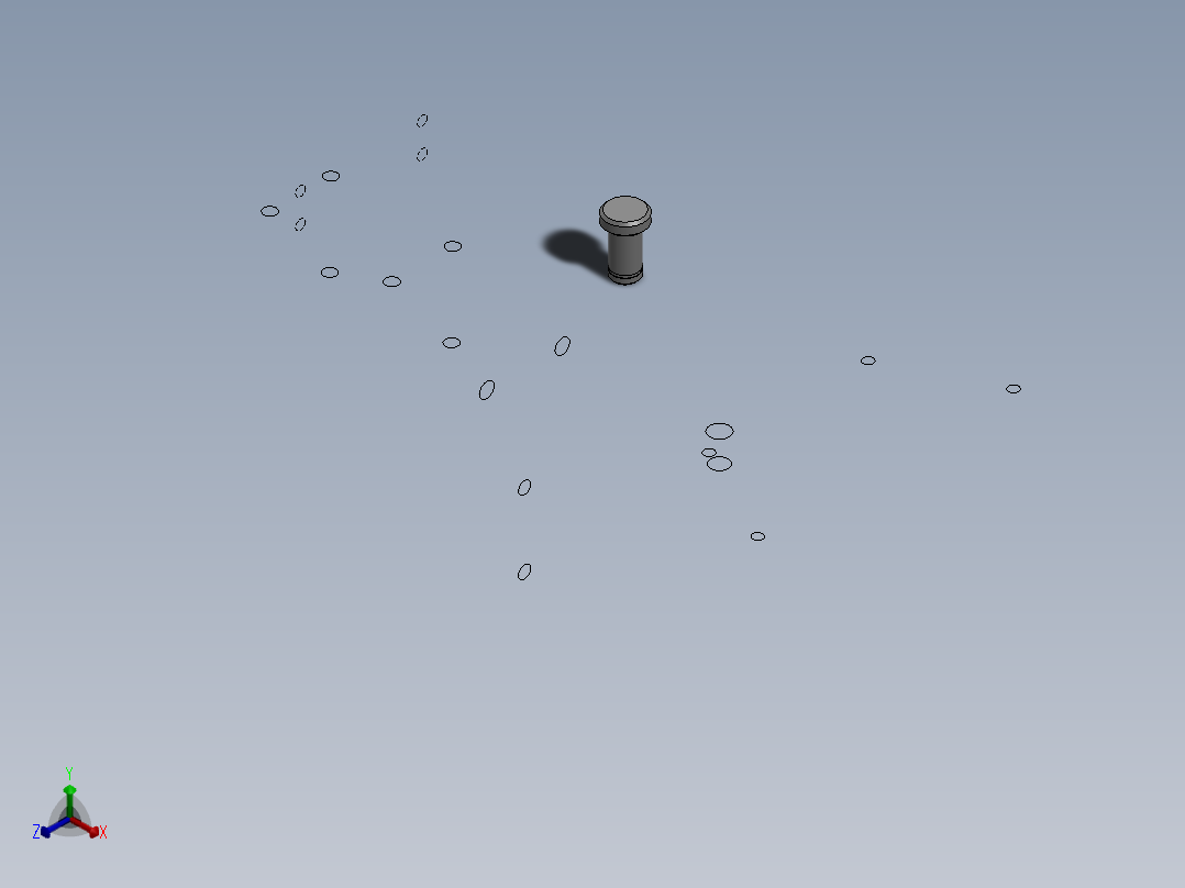 基于连杆机构的气动夹紧机构正等轴测图