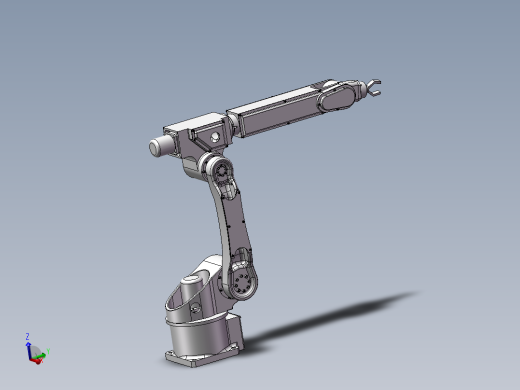 一种抓取圆棒取料手的机械设计-关节型工业机械手含开题、SW三维仿真+8张CAD图纸+说明
