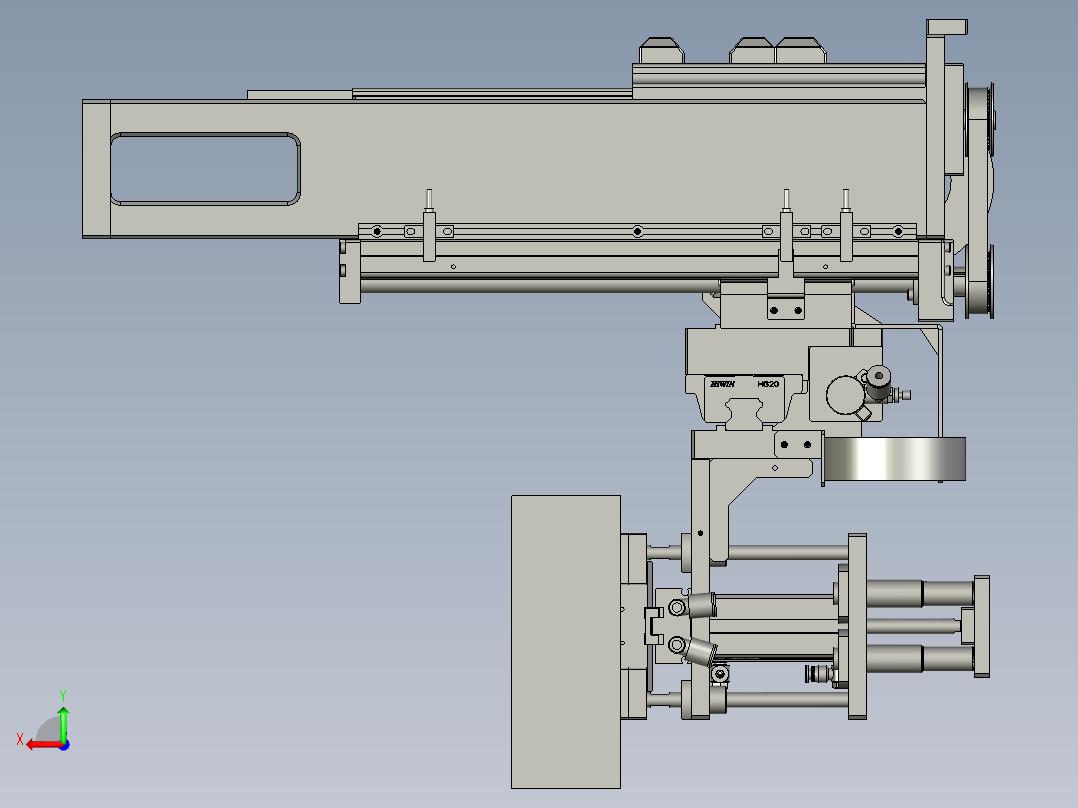 F01AE00021-D60000上盒机械手后视图
