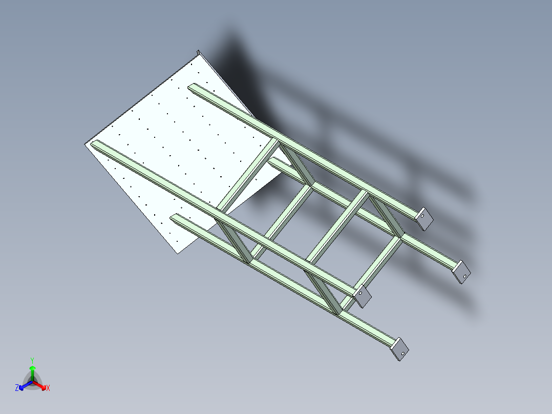 二次定位平台设计正等轴测图