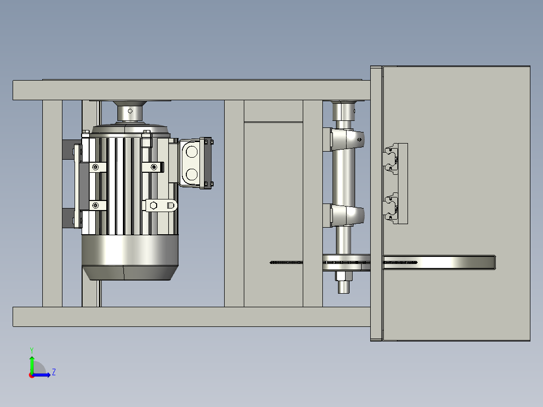 萤石矿开采用矿石切割机左视图