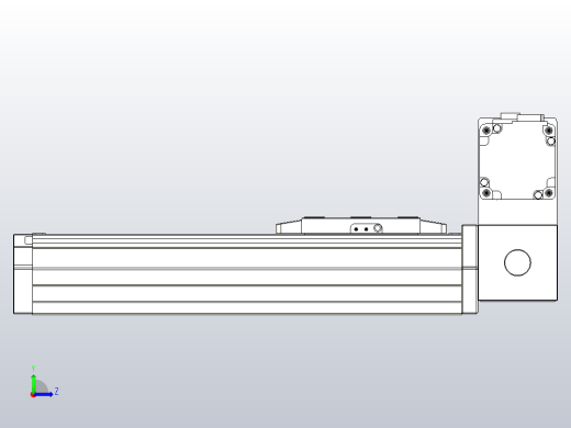 机器人皮带驱动直线轴TPA-GCB-80-P60-L150-RU-M20-N3左视缩略图