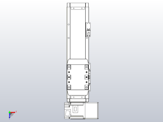 机器人皮带驱动直线轴TPA-GCB-80-P60-L150-RU-M20-N3俯视缩略图