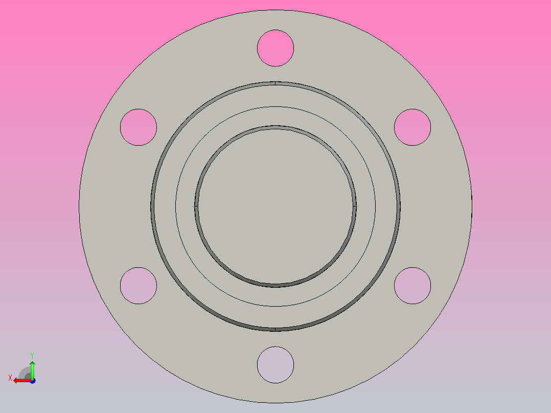 FFB5008-2滚珠丝杆3D模型后视图