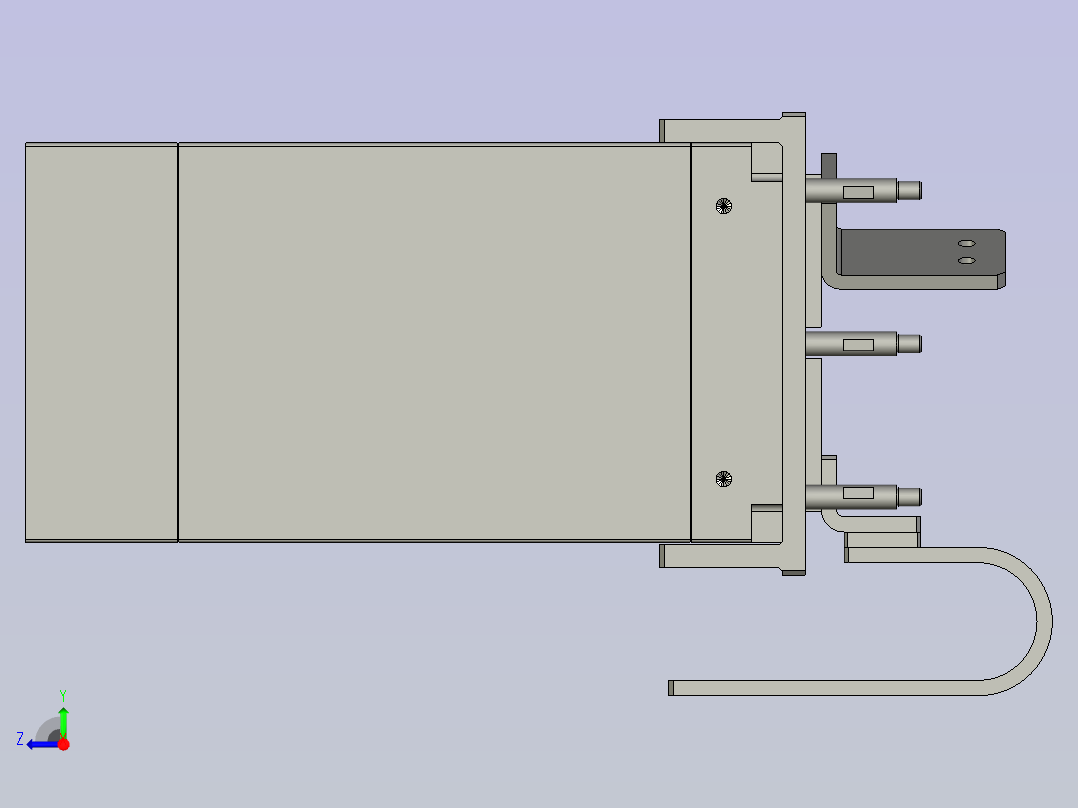 电子插针精密焊接生产线设计-焊机部分-V1右视图