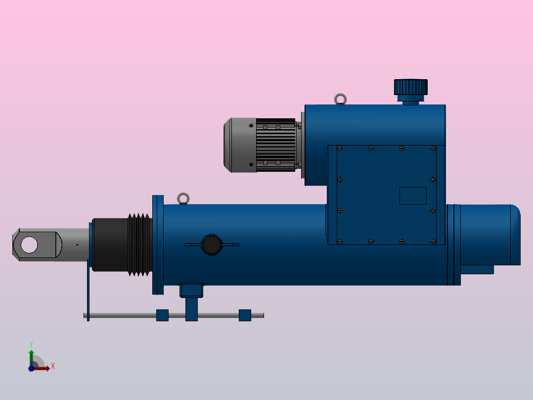DYTD系列电液推杆DYTD3-2000-300／22ZL前视图