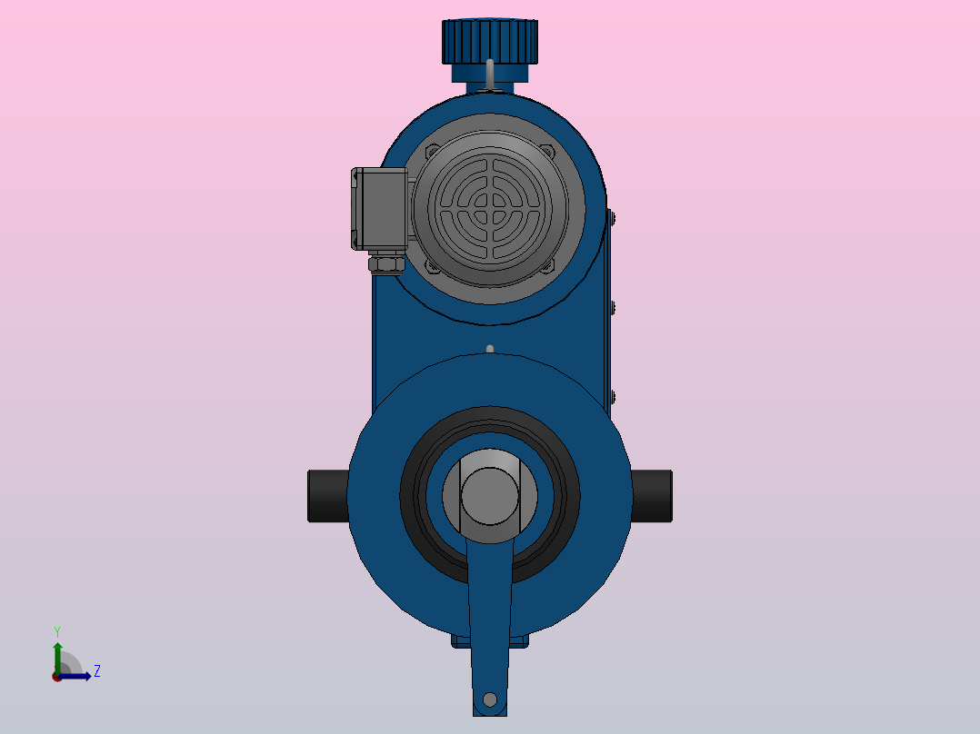 DYTD系列电液推杆DYTD3-2000-300／22ZL左视图