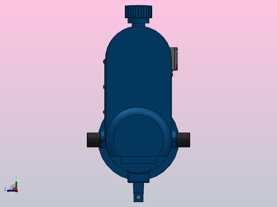 DYTD系列电液推杆DYTD3-2000-300／22ZL右视图