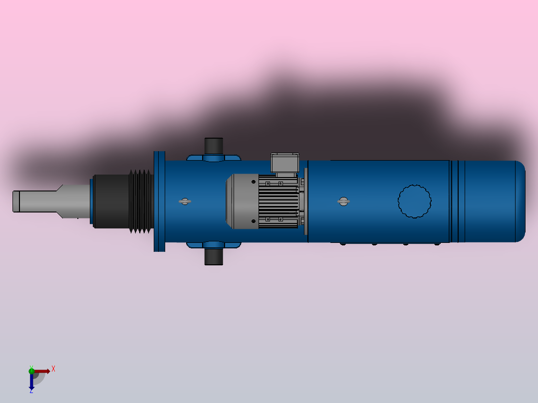 DYTD系列电液推杆DYTD3-2000-300／22ZL俯视图
