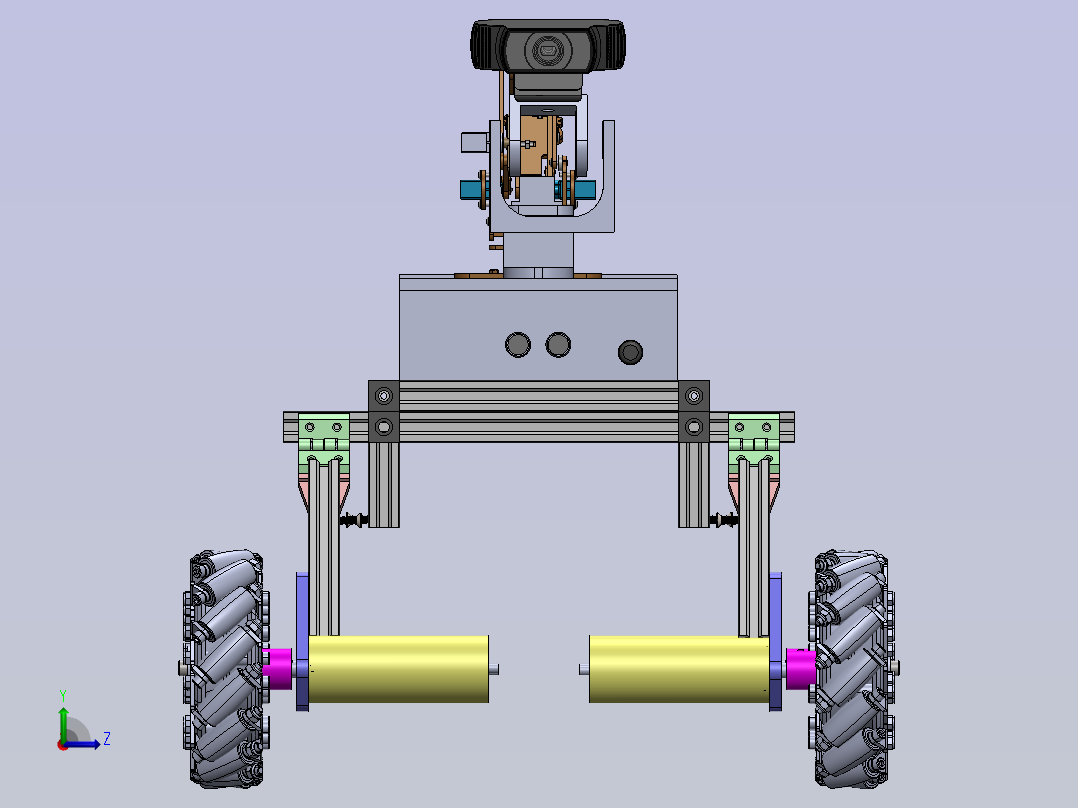 A0005227-火星探测车 Solidworks 模型左视图