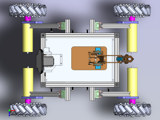 A0005227-火星探测车 Solidworks 模型俯视缩略图