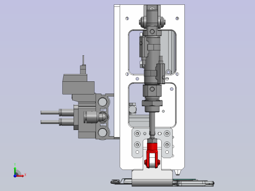 基于连杆原理的夹膜机构前视缩略图
