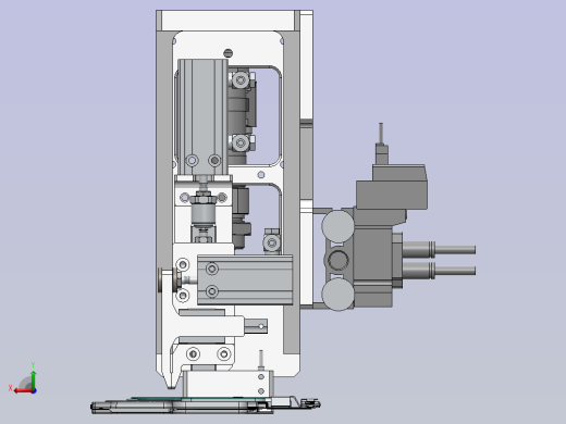 基于连杆原理的夹膜机构后视缩略图