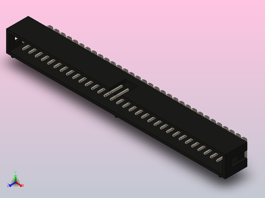 IDC BH连接器套件不同尺寸正等轴测图