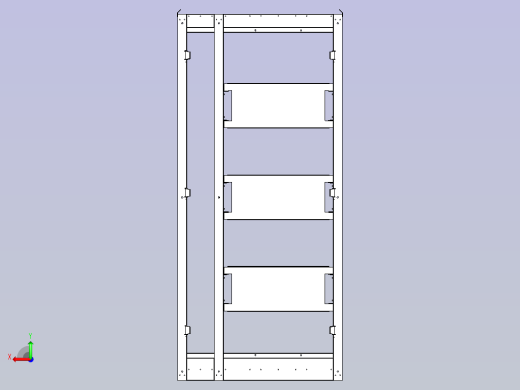 低压开关柜三维模型后视缩略图