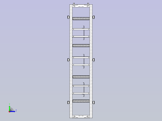 低压开关柜三维模型左视缩略图