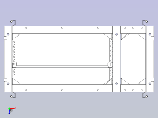 低压开关柜三维模型俯视缩略图