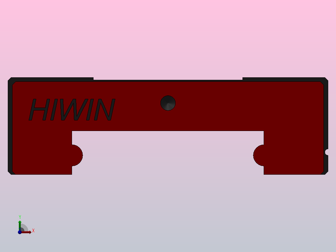 滑块MGW9H（HIWIN）前视图