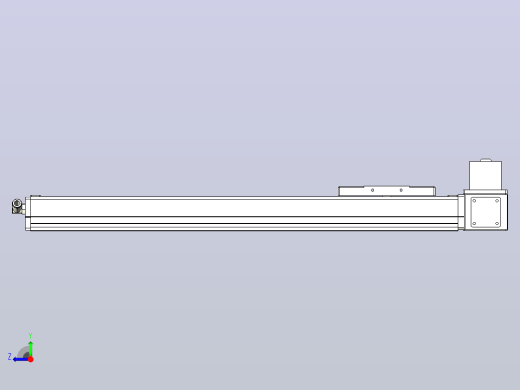 MCB10无尘皮带滑台[MCB10-L32-500-LU-100W-C3]右视缩略图