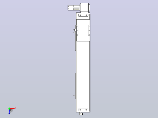MCB10无尘皮带滑台[MCB10-L32-500-LU-100W-C3]俯视缩略图