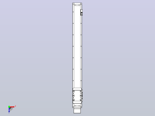 滚珠丝杠直线轴内置导轨TPA-GCR-80-1610C-L700-MP-M20-N3俯视缩略图