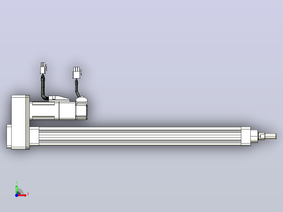轻载电动缸TPA-ESR25-1002C-L350-MR-FB-W-P10-C3前视图
