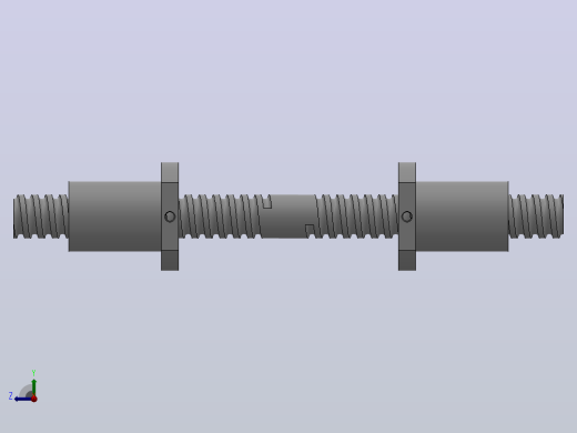 SFU精密研磨系列左右旋滚珠丝杠[SFU2508-4]右视缩略图