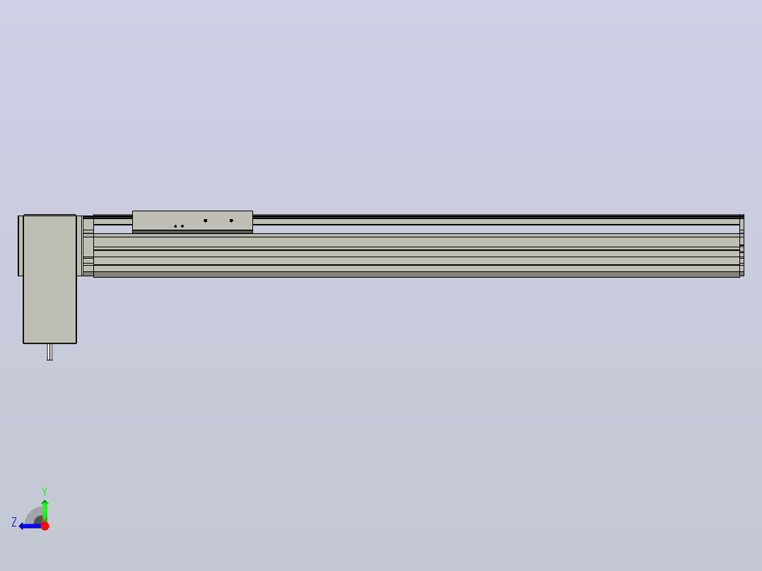 MT136BT半封闭皮带滑台[MT136BT.L100.500.RD.M40.C3]右视图