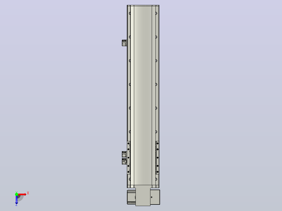 MT136BT半封闭皮带滑台[MT136BT.L100.500.RD.M40.C3]俯视图