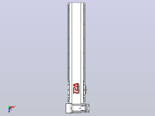 皮带直线轴半封闭可选导轨TPA-HNB-120D-110-L450-LU-C-P40-N3俯视缩略图