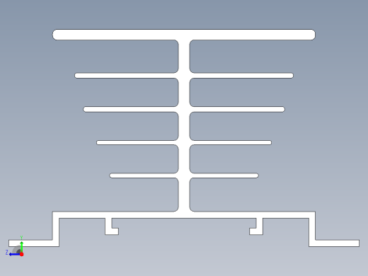 固态继电器散热器右视缩略图