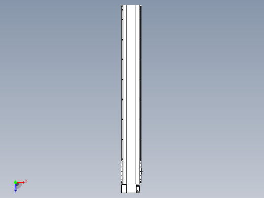 皮带直线轴半封闭可选导轨TPA-HNB-202D-140-L1450-LP-C-P75-N3俯视缩略图