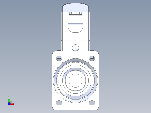 双制动转向脚轮D200 140×110_双制动转向脚轮D200 140×110前视缩略图