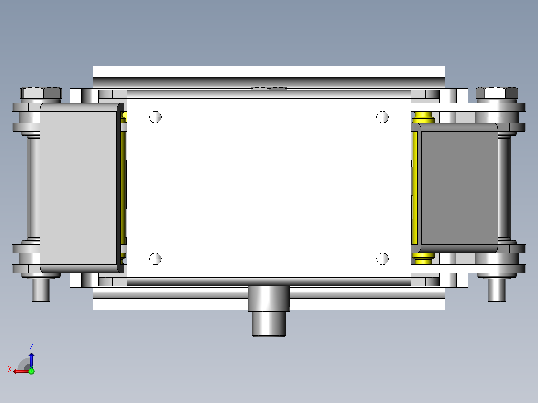 千斤顶机构后视图