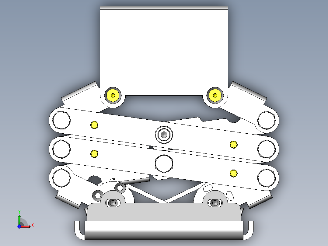 千斤顶机构俯视图