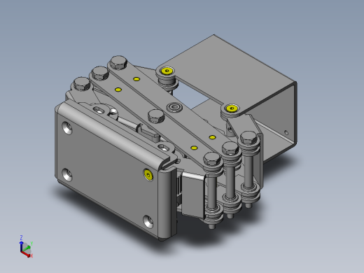 千斤顶机构正等轴测缩略图