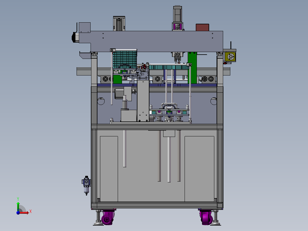 自动插件机前视图