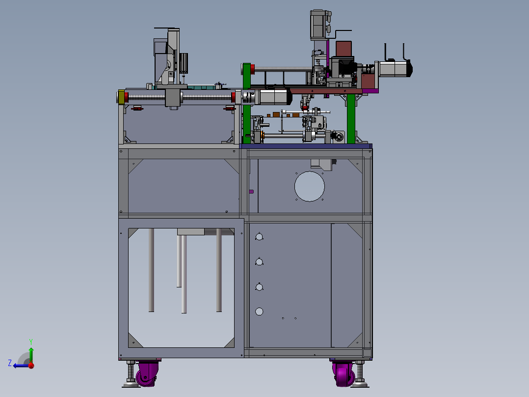自动插件机右视图