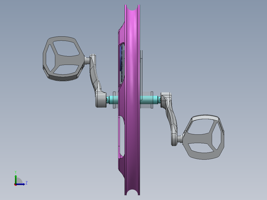 solidworks 前轮齿轮箱左视图