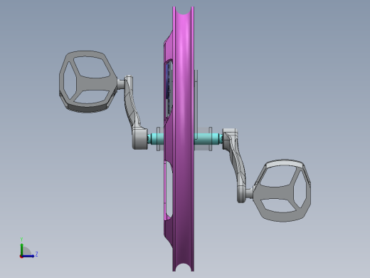 solidworks 前轮齿轮箱左视缩略图