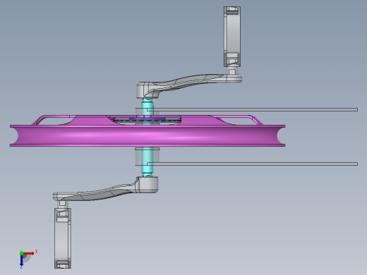 solidworks 前轮齿轮箱俯视缩略图